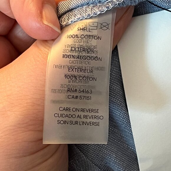 Calvin Klein Women’s Midi Belted Shirt Dress Short Sleeve Blue Chambray Sz 24W - Picture 9 of 9